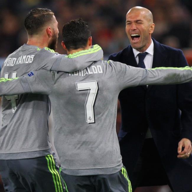 Cristiano Ronaldo, Sergio Ramos y Zidane