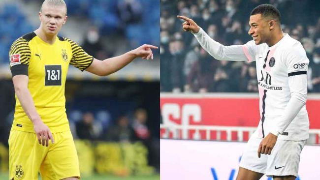 Haaland y Mbappé