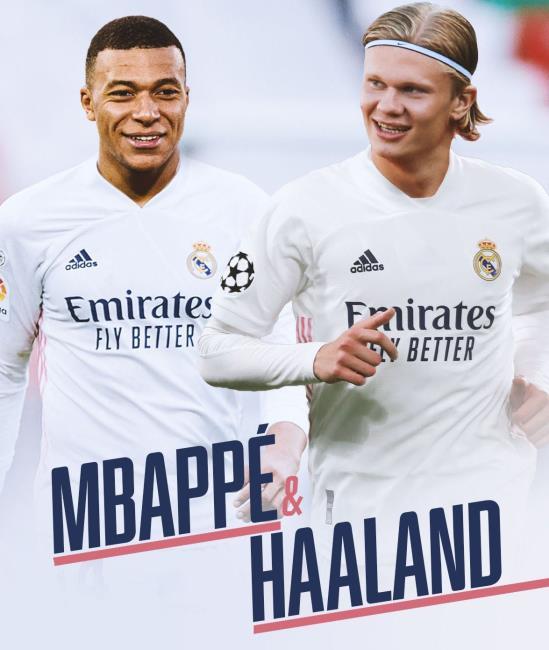 Haaland y Mbappé