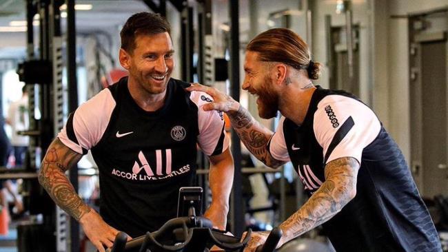 Sergio Ramos y Messi