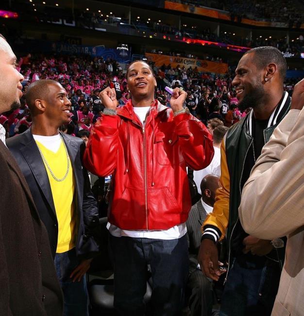 Paul con Carmelo y LeBron