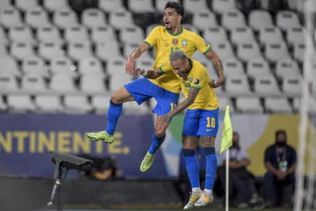 Paquetá y Neymar Jr