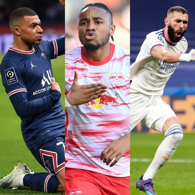 Mbappé, Nkunku, Benzema