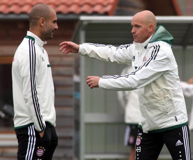 Guardiola y Ten Hag en el Bayern de Múnich