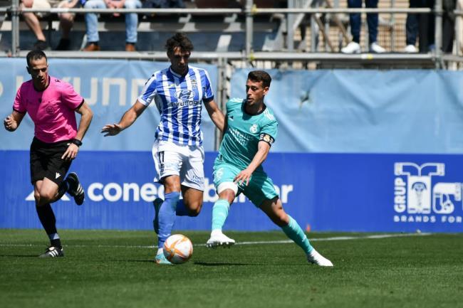 Antonio Blanco en un partido con el Real Madrid Castilla