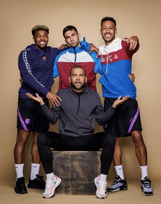 Dani Alves, Aubameyang, Adama Traoré y Ferrán Torres