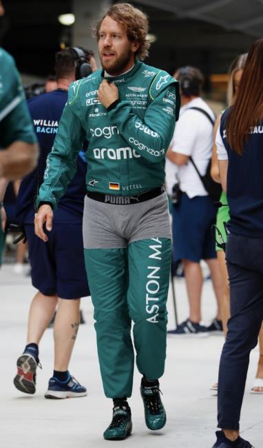 Sebastian Vettel en calzoncillos