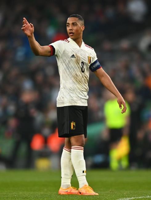 Tielemans con la selección de Bélgica