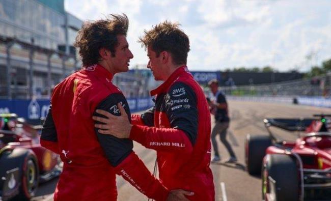 Sainz y leclerc