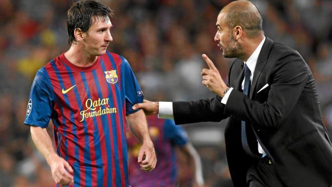 Guardiola y Messi