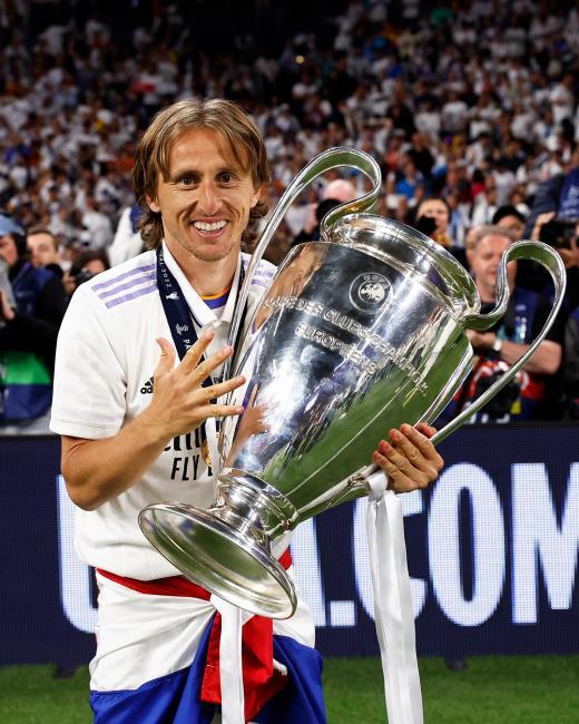 Modric con la Champions League