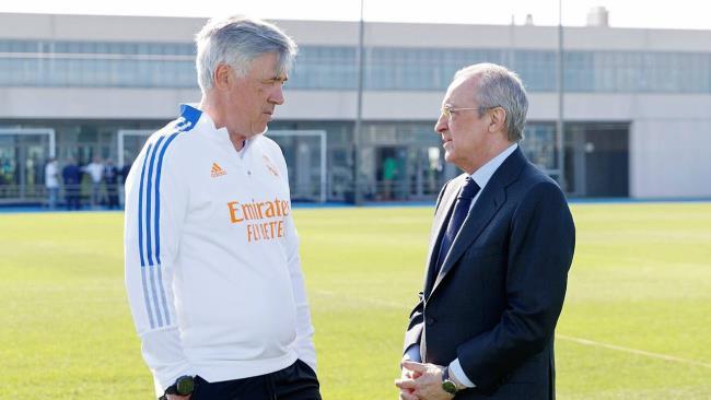 Florentino con Ancelotti.