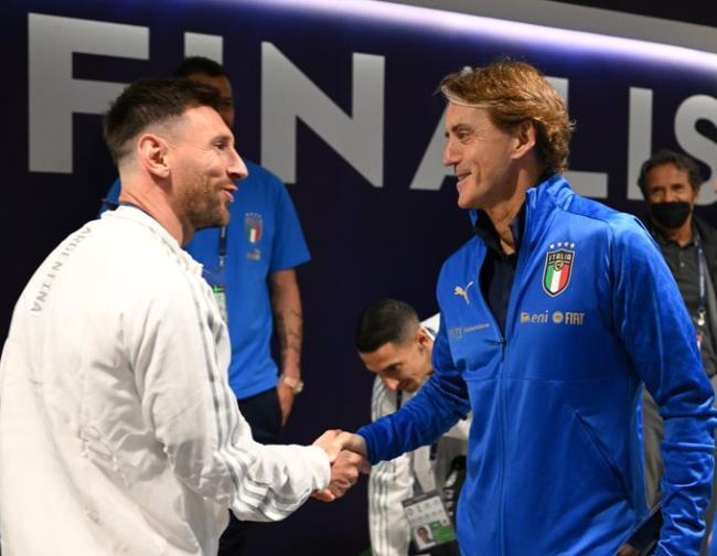 Mancini y Messi