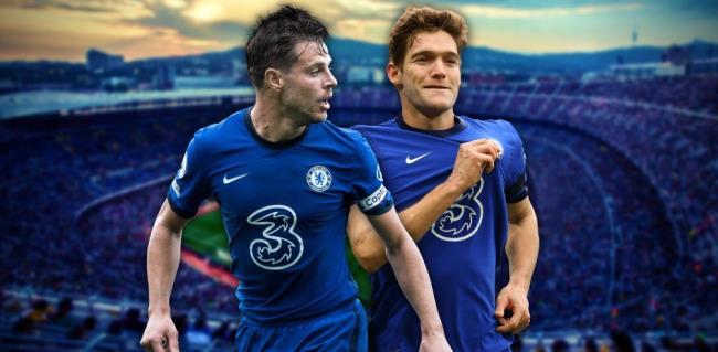 Azpilicueta y Marcos Alonso