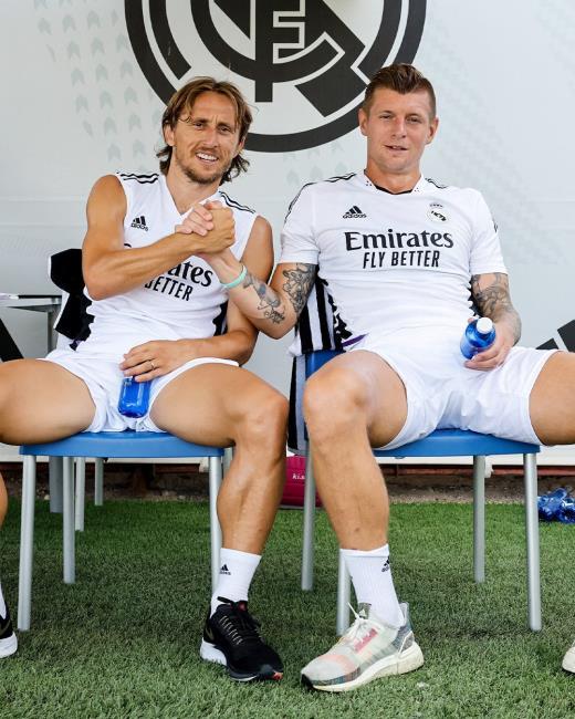 Modric y Kroos durante la pretemporada