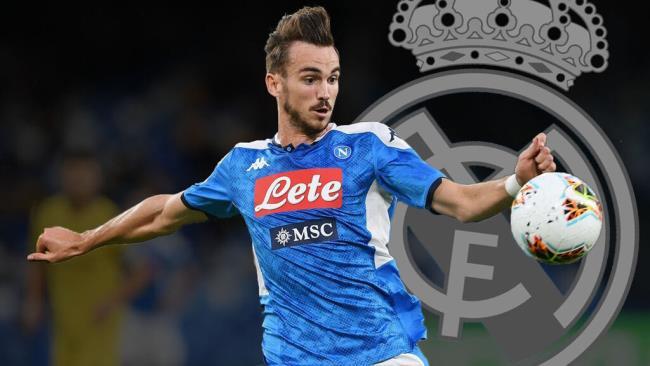 Montaje de Fabián Ruíz con el escudo del Real Madrid