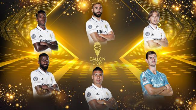 Jugadores del Real Madrid finalistas para el Balón de Oro