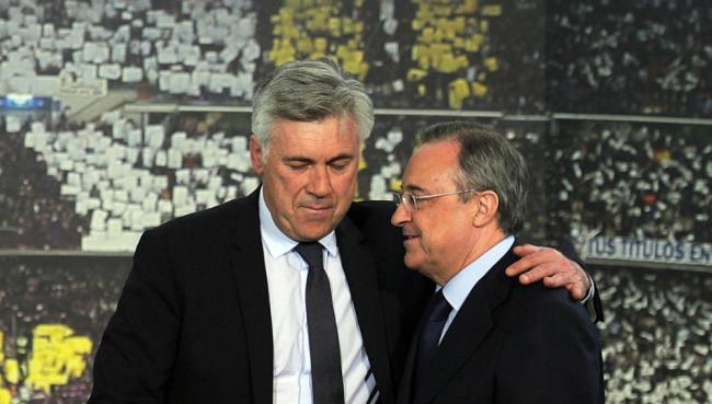Florentino Pérez y Ancelotti