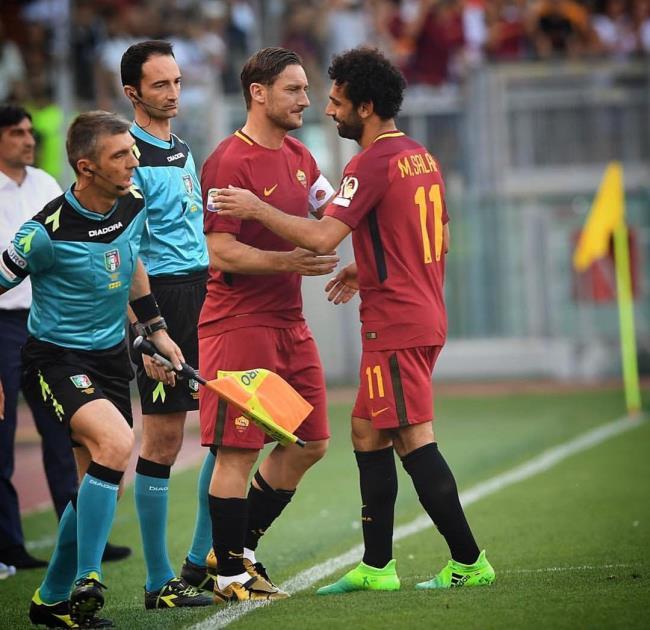 Totti y Salah