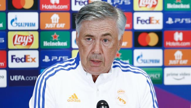 Carlo Ancelotti en rueda de prensa