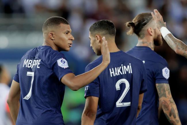 Mbappé y Achraf Hakimi