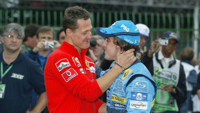Fernando Alonso y Michael Schumacher