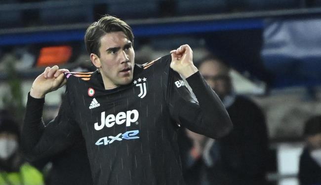 Vlahovic, futbolista de la Juventus de Turín