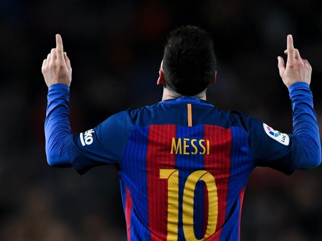 Messi con la camiseta del Barça