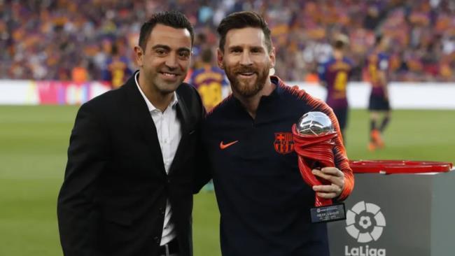 Xavi y Messi