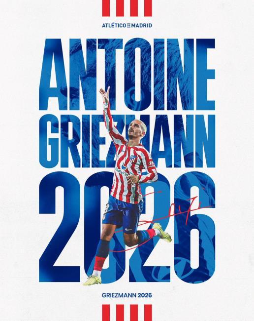 Oficial: Griezmann ficha hasta 2026 por el Atlético de Madrid