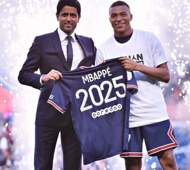 PSG, Al-Khelaïfi y Mbappé