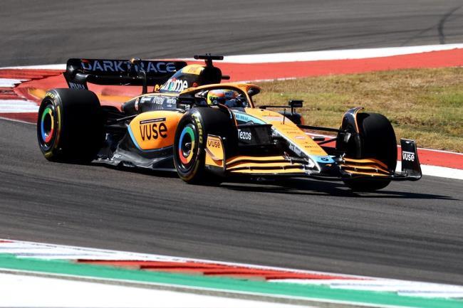 Álex Palou en su McLaren durante los libres del GP de Estados Unidos
