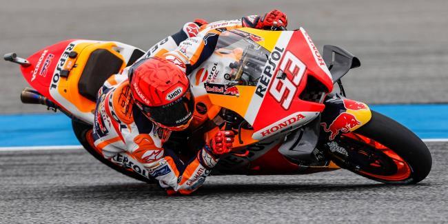 Marc Márquez pilotando en MotoGP