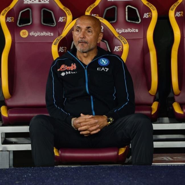 Spaletti en el banquillo del Nápoles