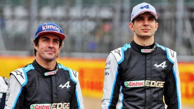 Esteban Ocon y Fernando Alonso, pilotos de Alpine