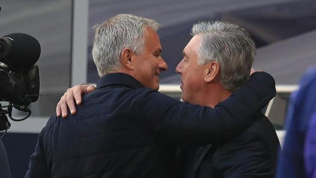 José Mourinho y Carlo Ancelotti