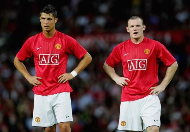 Cristiano Ronaldo y Wayne Rooney