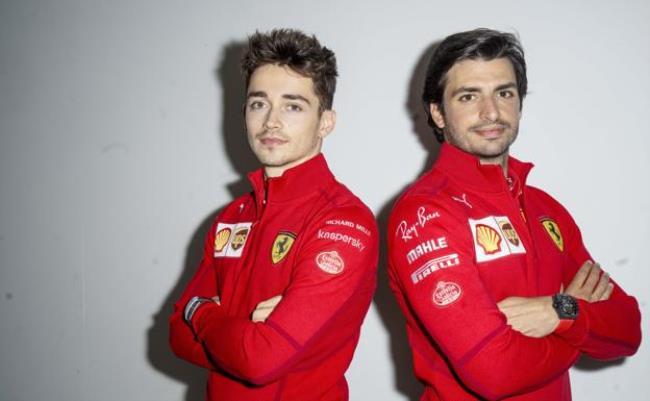 Carlos Sainz y Charles Leclerc, pilotos de F1