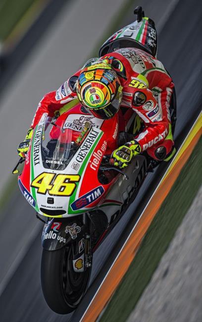 Rossi en Ducati