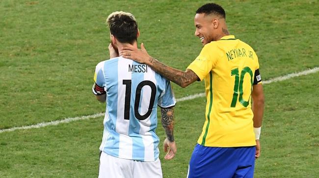 Neymar Jr y Leo Messi
