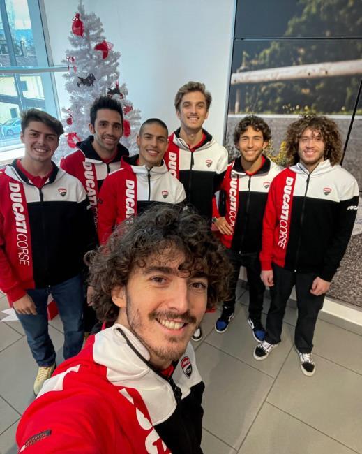 Pirro y Bagnaia con Ducati