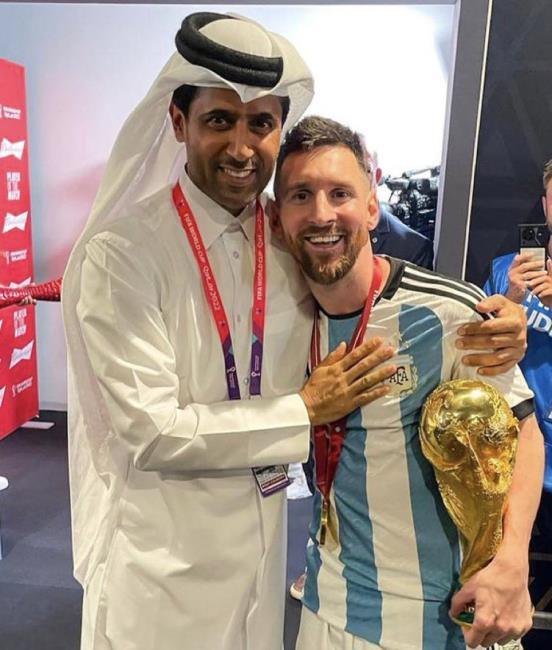 Al-Khelaïfi y Messi