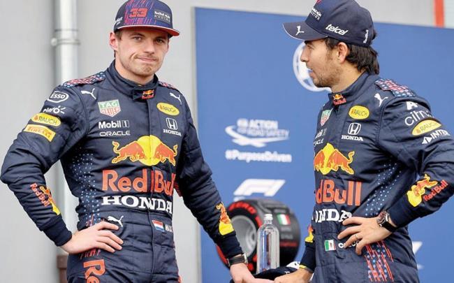 Max Verstappen y Checo Pérez