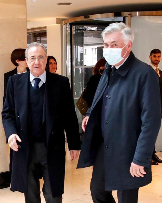 Florentino y Ancelotti
