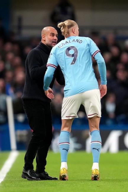 Guardiola y Haaland