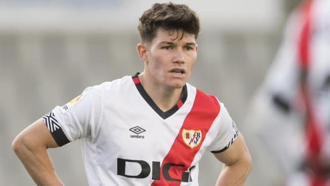Fran García, futbolista del Rayo Vallecano