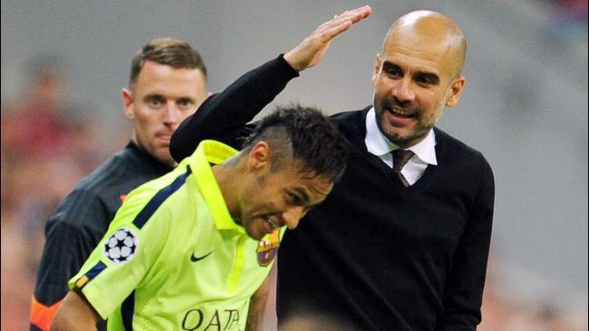 Guardiola y Neymar