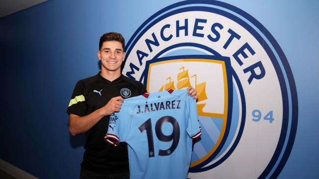 Julián Álvarez, futbolista del Manchester City