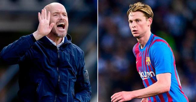 Ten Hag y Frenkie de Jong