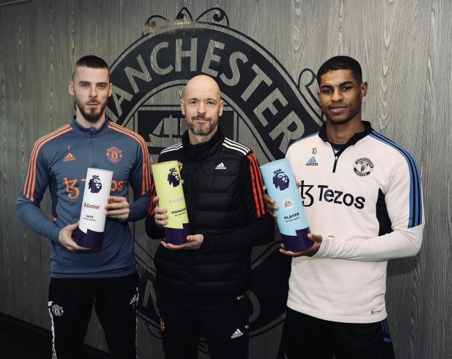 De Gea y Rashford con Ten hag